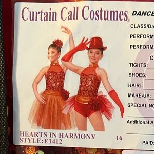 2 in 1 dance costume